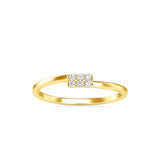 Sansa Round Stone Diamond Ring Yellow gold