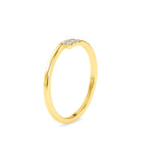 Sansa Round Stone Diamond Ring Yellow gold