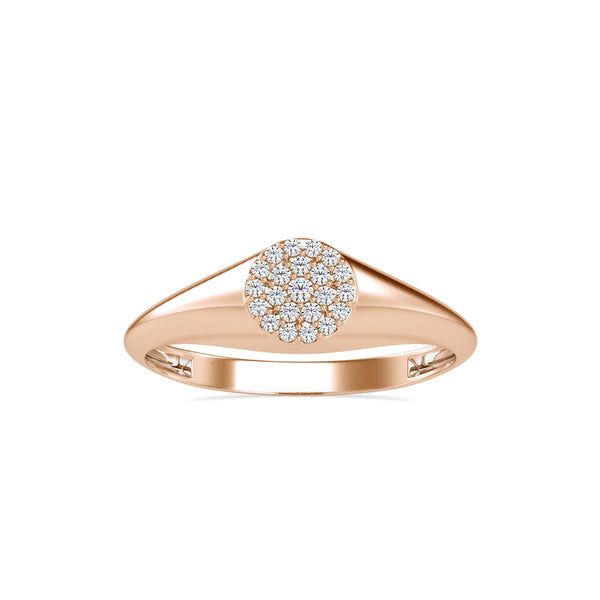 Gendry Diamond Stone Ring Rose gold