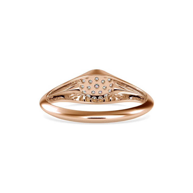 Gendry Diamond Stone Ring Rose gold