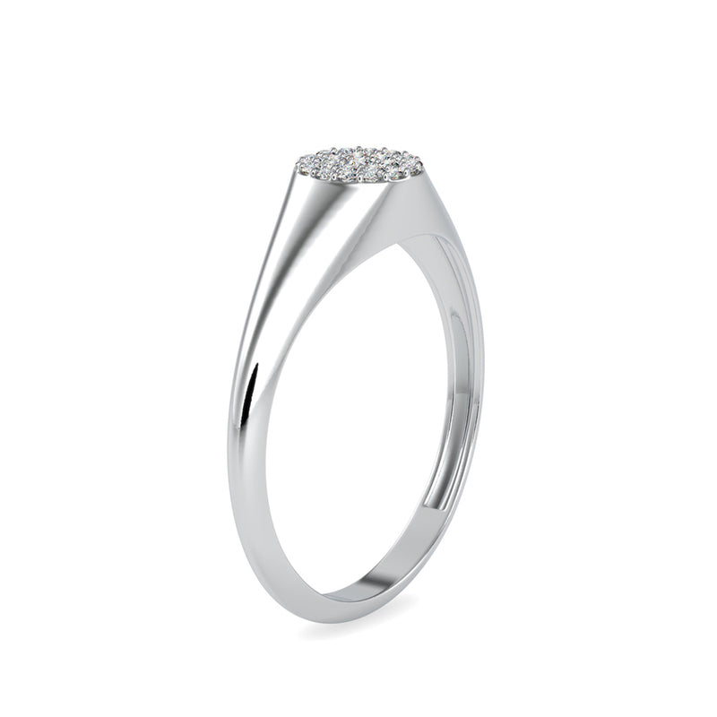 Gendry Diamond Stone Ring White gold