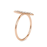 Agatha Round Cut Diamond Ring Rose gold
