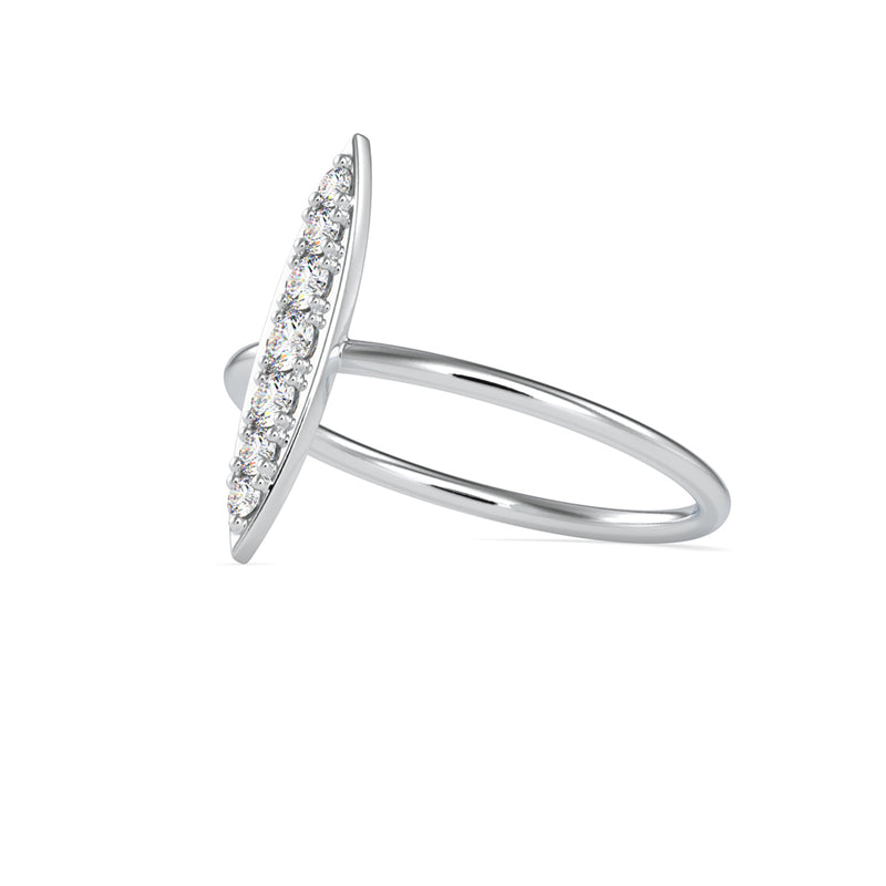 Agatha Round Cut Diamond Ring Platinum