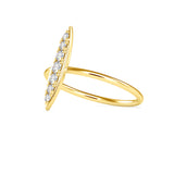 Agatha Round Cut Diamond Ring Yellow gold