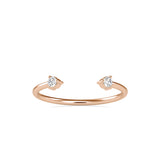 Preistly Stone Diamond Ring Rose gold