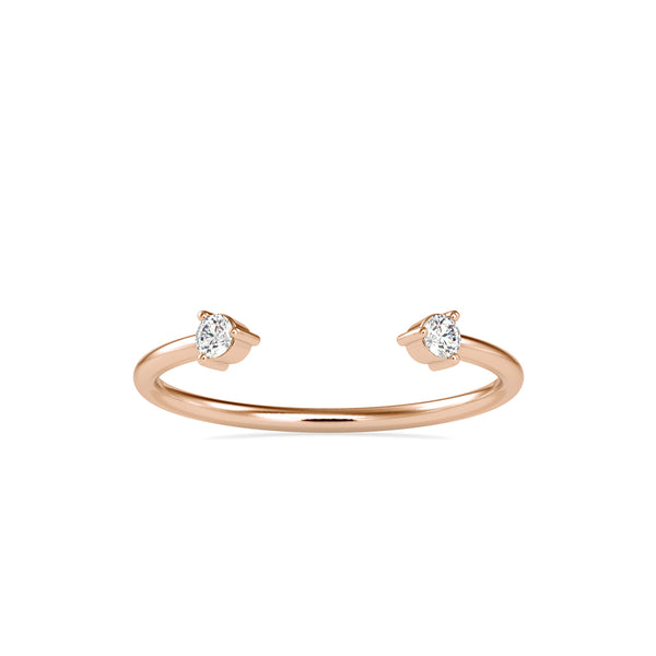 Preistly Stone Diamond Ring Rose gold