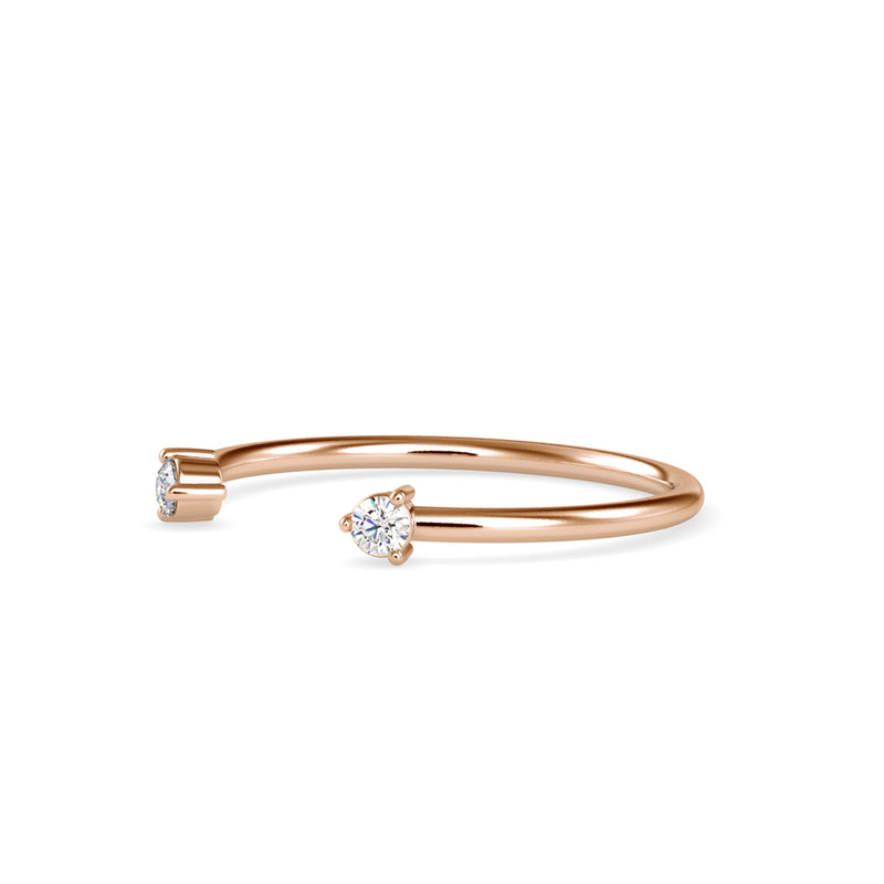 Preistly Stone Diamond Ring Rose gold