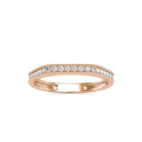 Martina Round Diamond Ring Rose gold