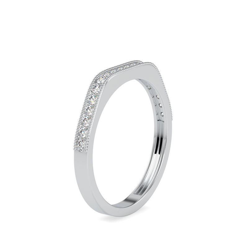 Martina Round Diamond Ring Platinum