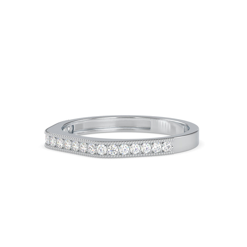 Martina Round Diamond Ring Platinum