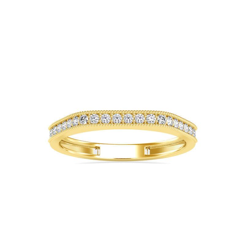 Martina Round Diamond Ring Yellow gold