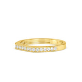 Martina Round Diamond Ring Yellow gold