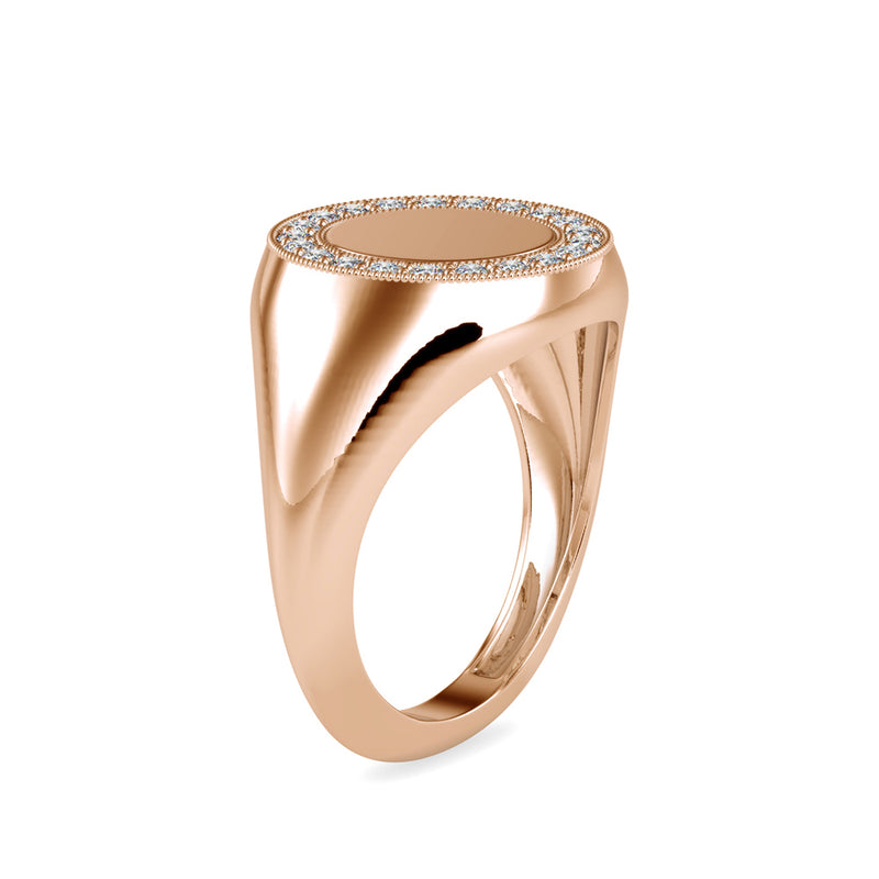 Beatrice Diamond Stone Ring Rose gold