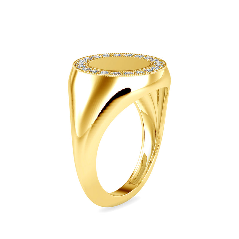 Beatrice Diamond Stone Ring Yellow gold