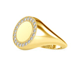 Beatrice Diamond Stone Ring Yellow gold