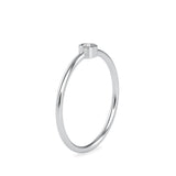 Ava Round Stone Diamond Ring Platinum