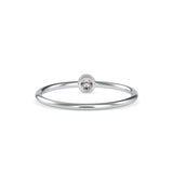 Ava Round Stone Diamond Ring White gold