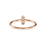 Zori Stone Baguette Diamond Ring Rose gold