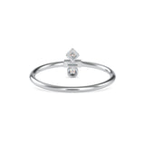 Zori Stone Baguette Diamond Ring White gold