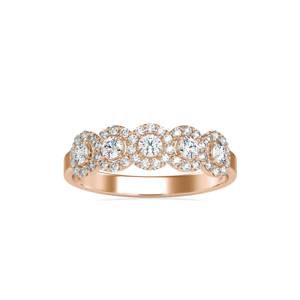 Superion Round Diamond Ring Rose gold