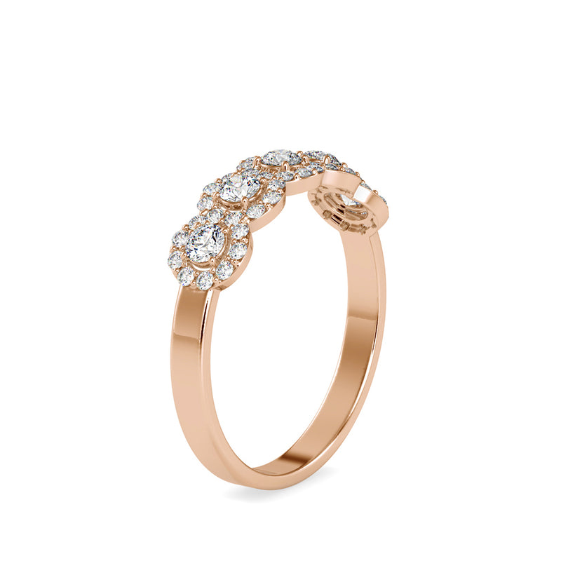 Superion Round Diamond Ring Rose gold