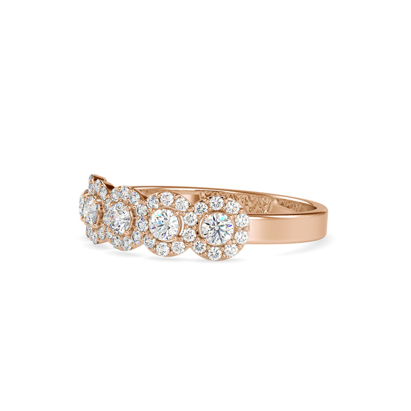 Superion Round Diamond Ring Rose gold