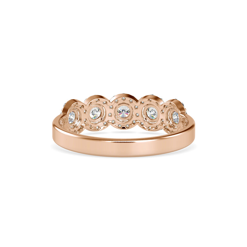 Superion Round Diamond Ring Rose gold