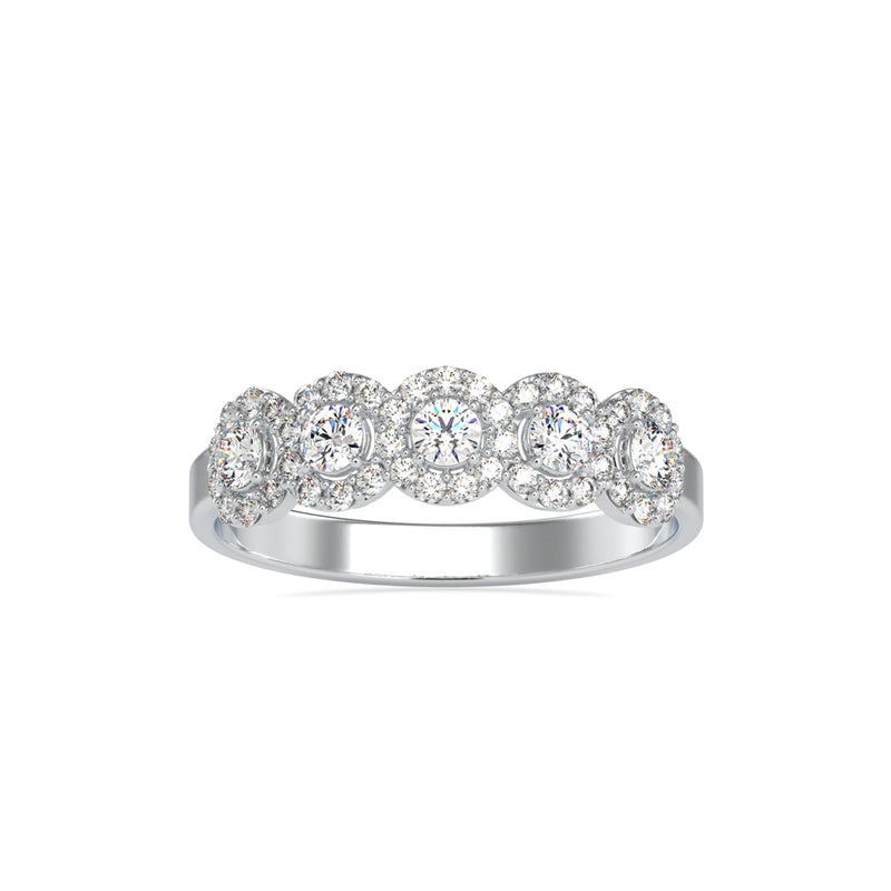 Superion Round Diamond Ring Platinum