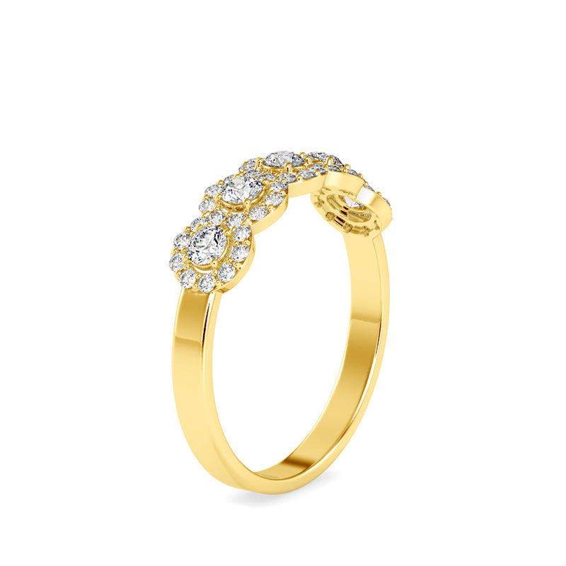 Superion Round Diamond Ring Yellow gold