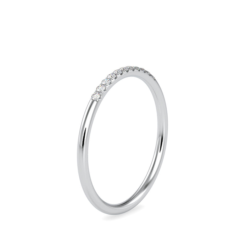 Egewane Diamond Stone Ring Platinum