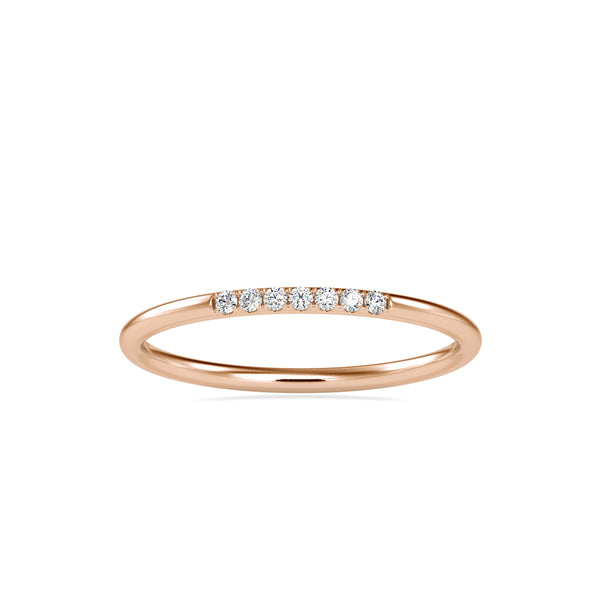 Moiraine Round Diamond Ring Rose Gold