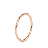 Moiraine Round Diamond Ring Rose Gold