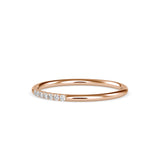 Moiraine Round Diamond Ring Rose Gold