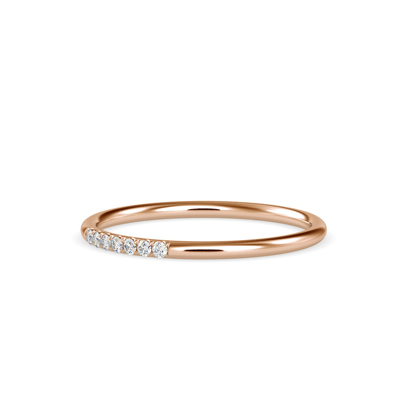 Moiraine Round Diamond Ring Rose Gold