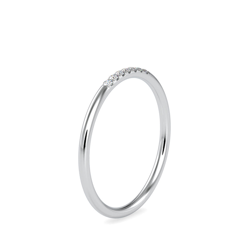 Moiraine Round Diamond Ring White Gold