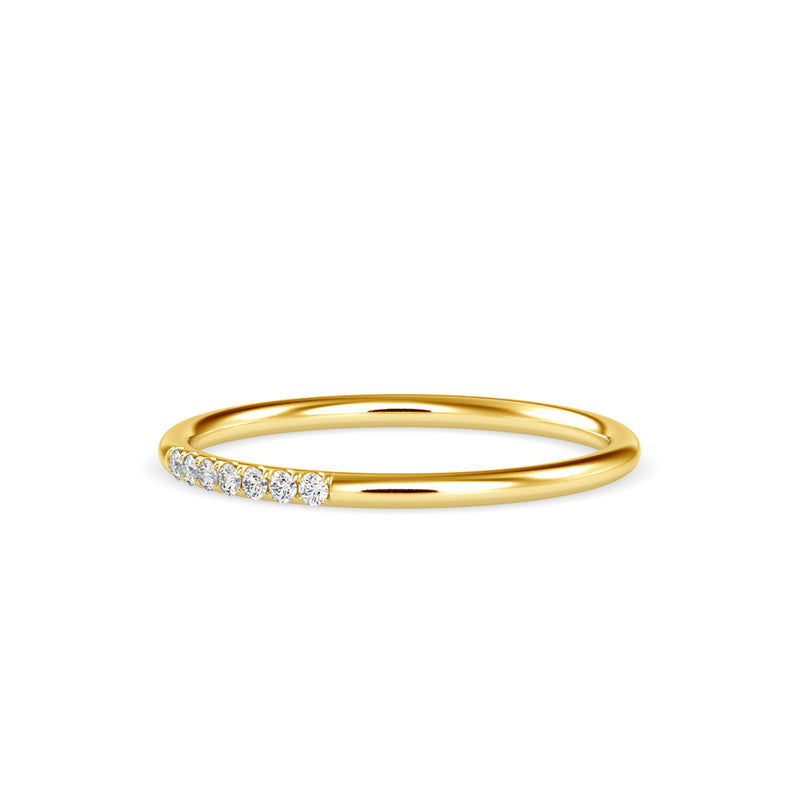 Moiraine Round Diamond Ring Yellow Gold