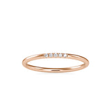 Ornate Stone Delicate Ring Rose Gold