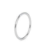 Ornate Stone Delicate Ring White Gold