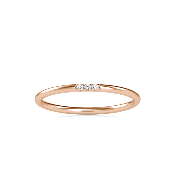 Alina Delicate Diamond Ring Rose Gold