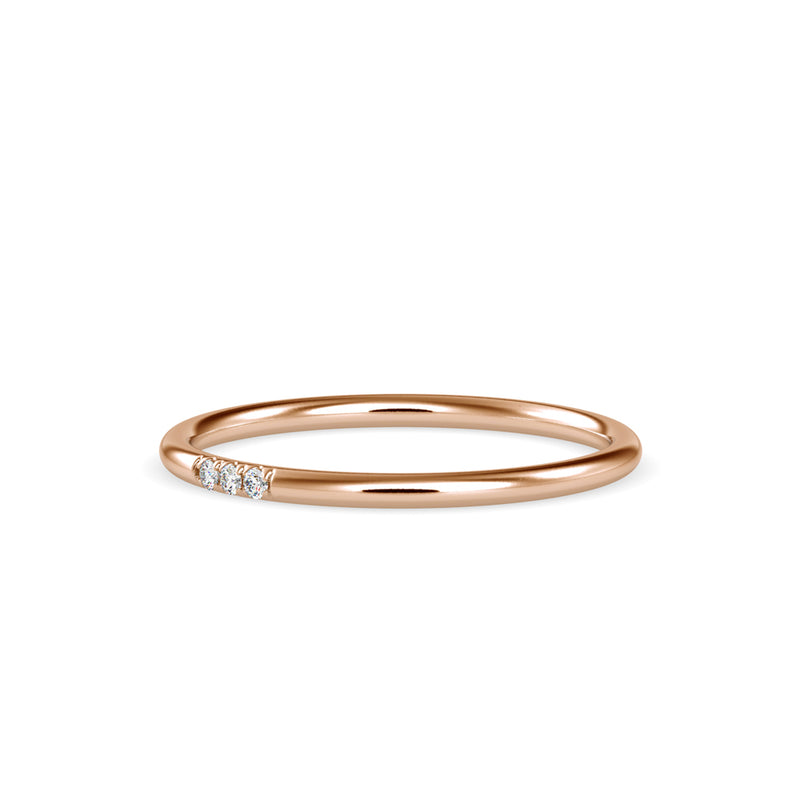 Alina Delicate Diamond Ring Rose Gold