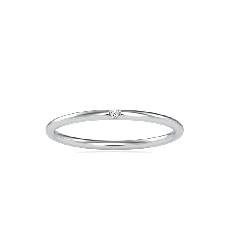 Round Ciri Diamond Stone Ring Platinum