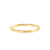 Round Ciri Diamond Stone Ring Yellow Gold