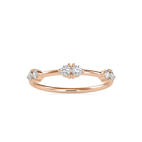 Yeneffer Stone Diamond Ring Rose Gold