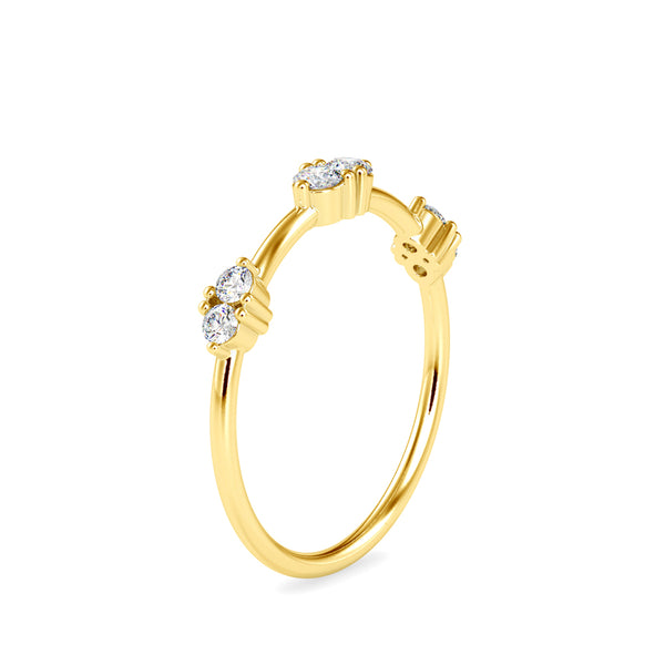 Yeneffer Stone Diamond Ring Yellow Gold