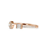 Meddic Stone Diamond Ring Rose Gold