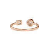 Meddic Stone Diamond Ring Rose Gold