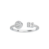 Meddic Stone Diamond Ring Platinum