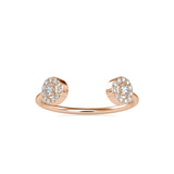 Cleaner Round Diamond Stone Ring Rose Gold