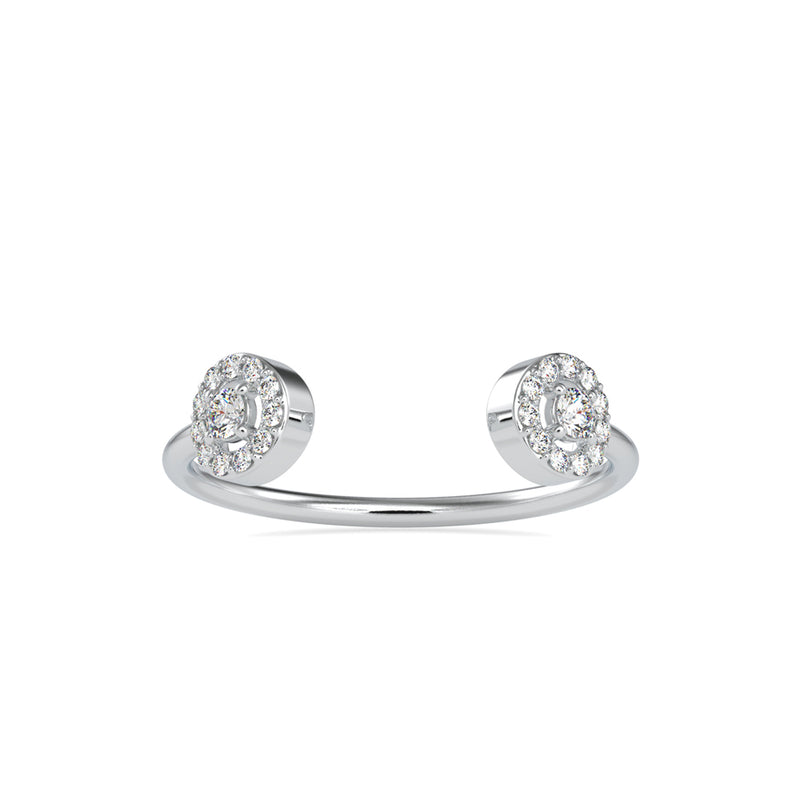 Cleaner Round Diamond Stone Ring Platinum