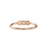 Ibelin Oval Stone Diamond Ring Rose Gold